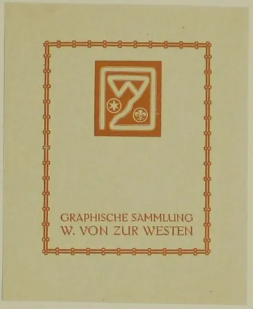 Gravure Sur Bois Fölkersam (Von) - Graphische Sammlung W. von Zur Westen