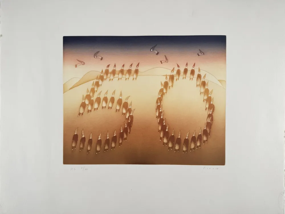 Sérigraphie Folon - 50