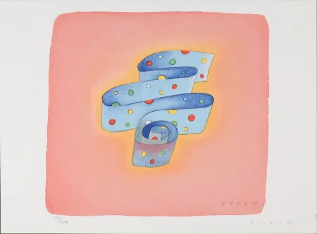 Lithographie Folon - Flag Series - United Nations