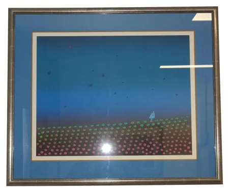 Sérigraphie Folon - Je vous écris d'un pays lointain - I am writing you from a far country