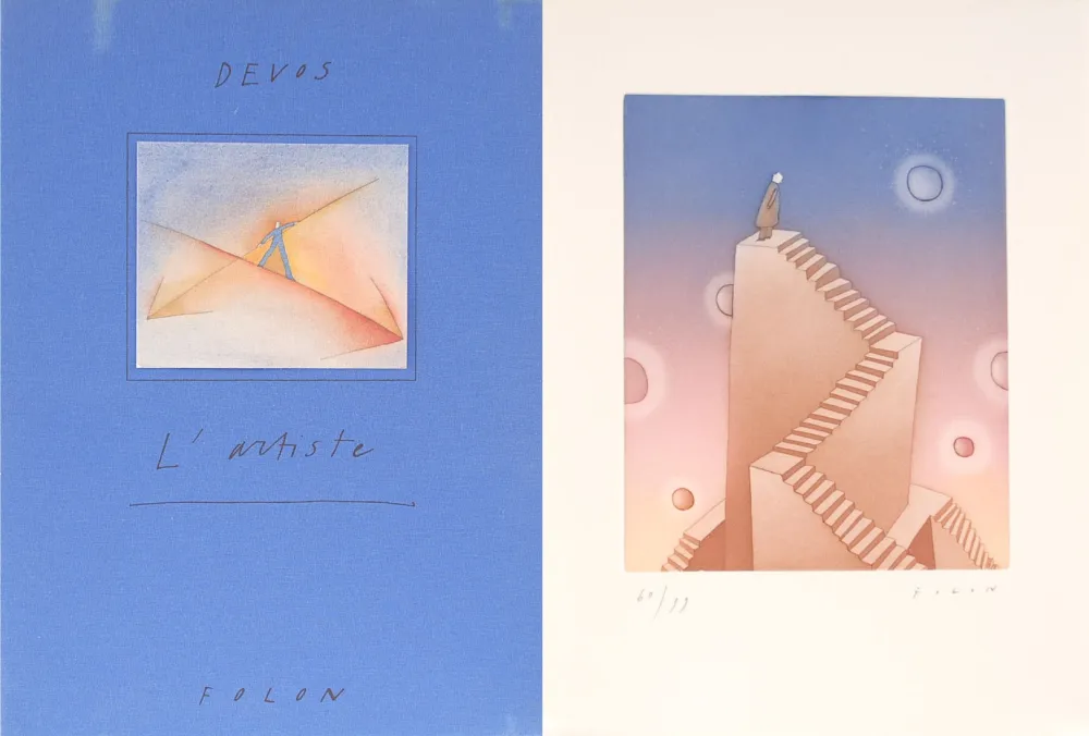 Livre Illustré Folon - L'Artiste Folon - Devos