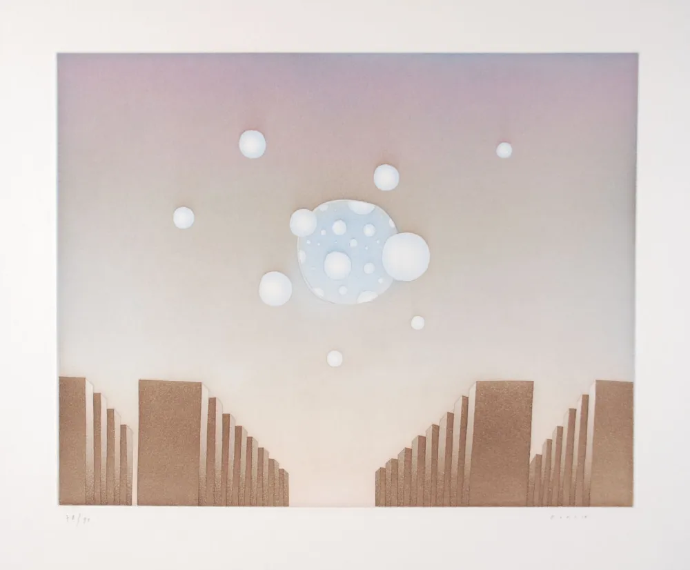 Eau-Forte Et Aquatinte Folon - Ouverture