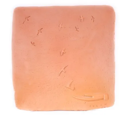 Céramique Folon - Plate - take-off - L'envol