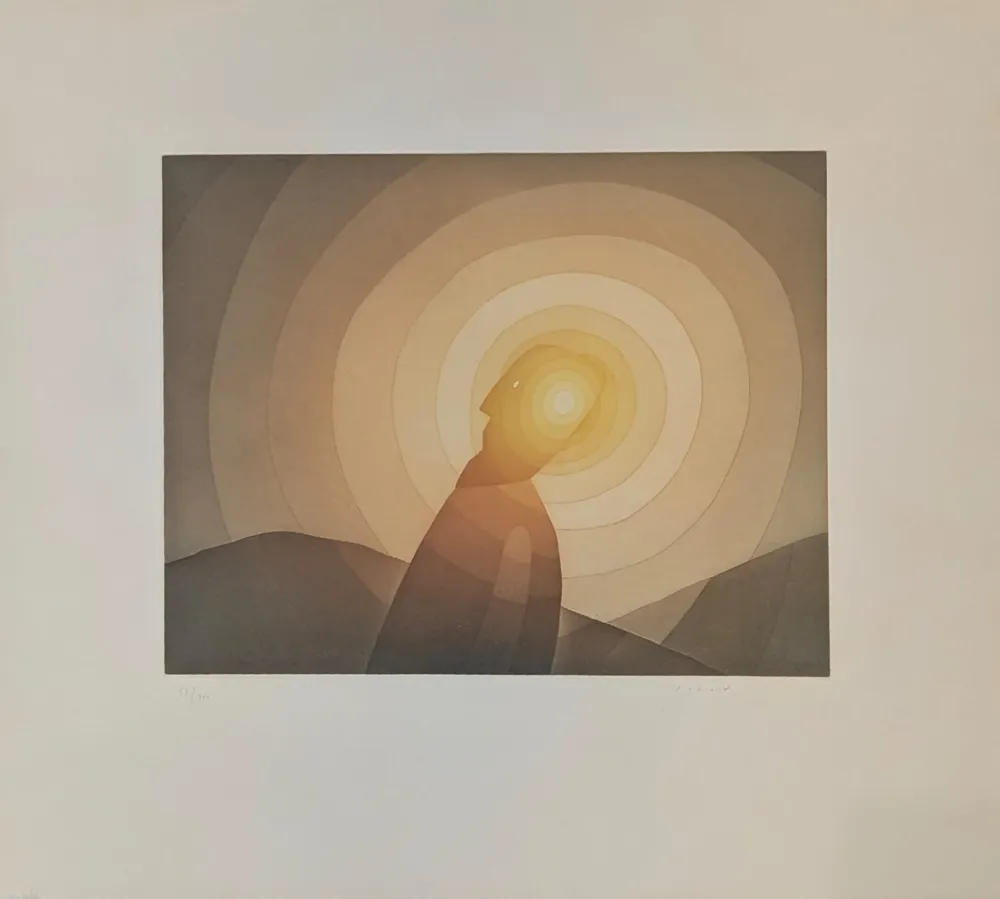 Eau-Forte Et Aquatinte Folon - Un Son 