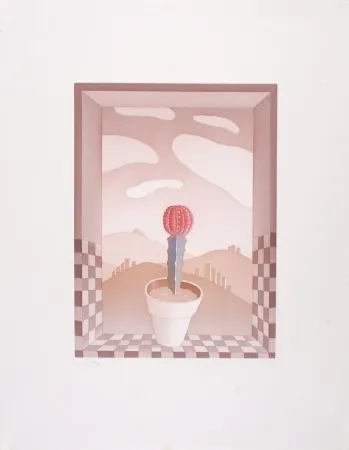 Eau-Forte Et Aquatinte Folon - Une Fleur