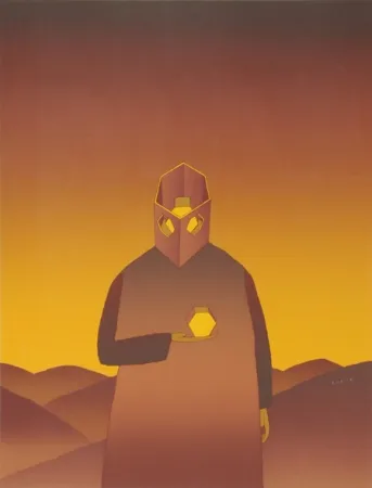 Sérigraphie Folon - Untitled