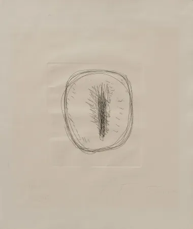 Aucune Technique Fontana - Concetto Spaziale – etching with hand-cut by Fontana himself 6/30