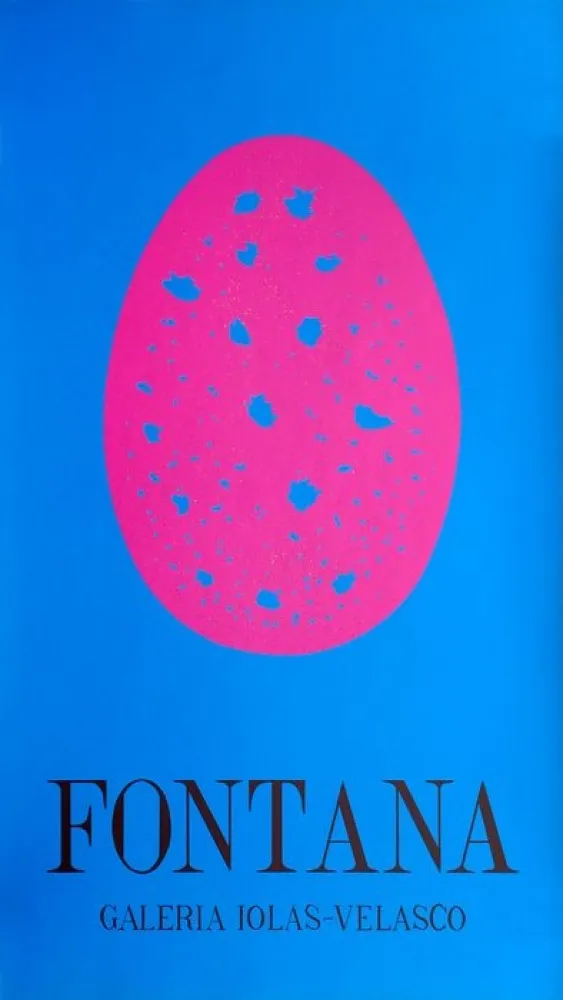 Affiche Fontana - Galería Iolas Velasco