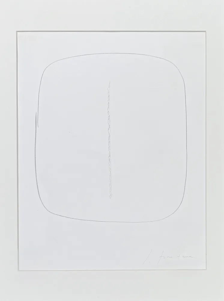 Lithographie Fontana - Lucio Fontana (1899–1968) – Concetto Spaziale – Lithograph with hand-cut central slash incision -1961