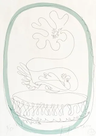 Lithographie Fontana - Lucio Fontana (1899–1968) - Untitled - Color lithograph on paper - 1959-1960