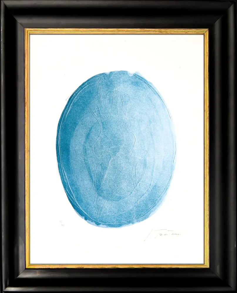 Eau-Forte Et Aquatinte Fontana - Nudo Azzurro