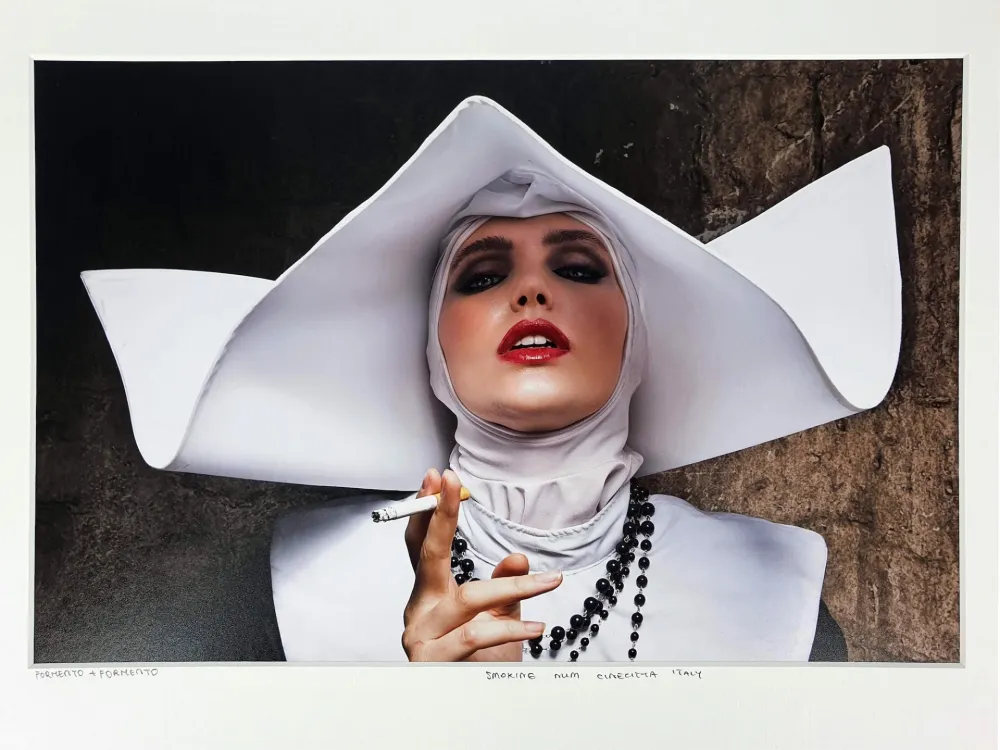 Photographie Formento & Formento - Smoking Nun, Cinecitta Italy