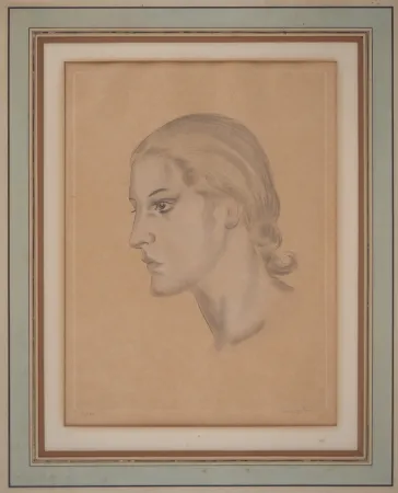 Eau-Forte Foujita - Femme de profil