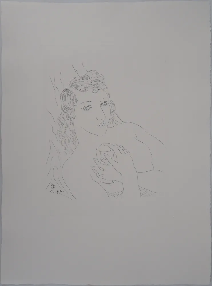 Gravure Foujita - Isabey, mon seul ami