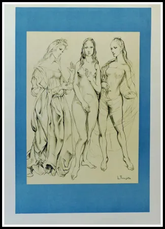 Lithographie Foujita - LES PEINTRES TEMOINS DE LEUR TEMPS LA JEUNESSE - 