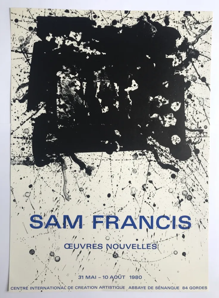 Affiche Francis - Oeuvres nouvelles / Abbaye de Sénanque