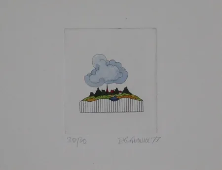 Eau-Forte Et Aquatinte Franke - Landschaft / Landscape