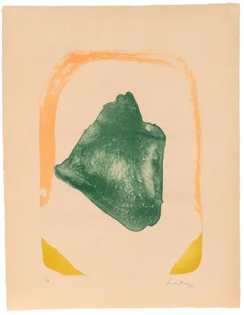 Lithographie Frankenthaler - Orange Hoop