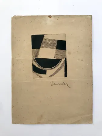 Eau-Forte Freundlich - Sans titre (composition abstraite)