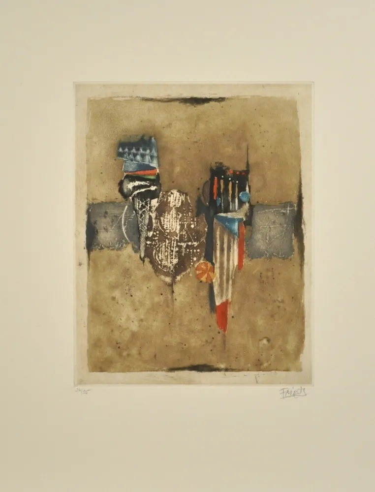 Eau-Forte Et Aquatinte Friedlaender - Composition II