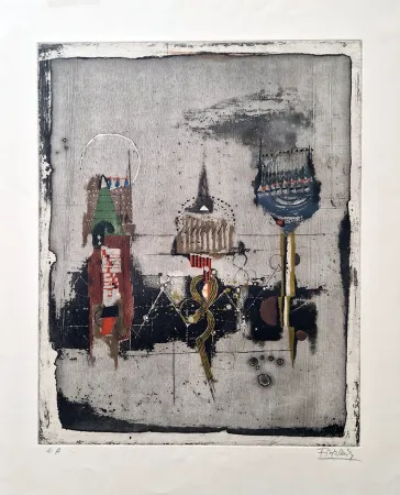 Eau-Forte Friedlaender - Trois Fleurs