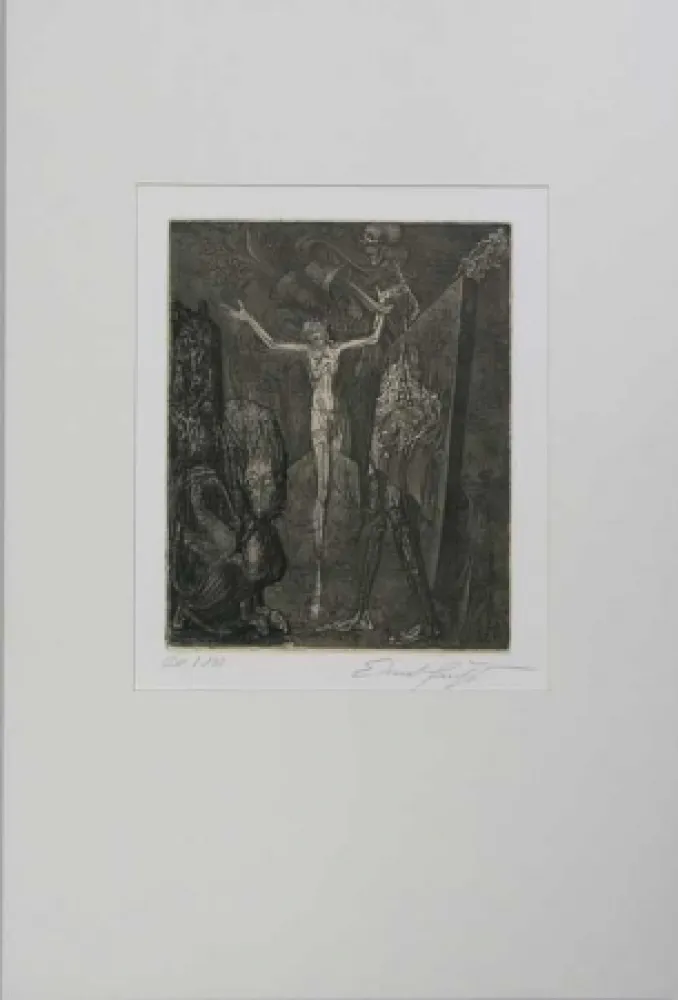 Eau-Forte Fuchs - Totenglocke