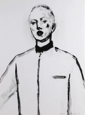 Lithographie Funakoshi - The Frozen Throat