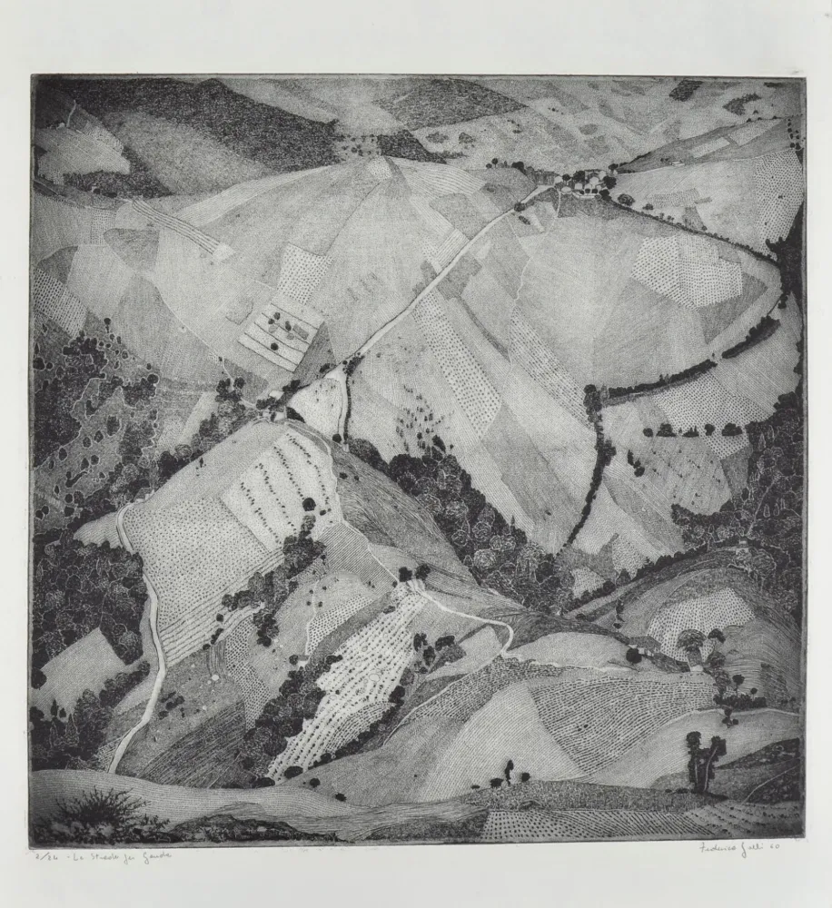 Eau-Forte Galli - LE STRADE PER GANDA