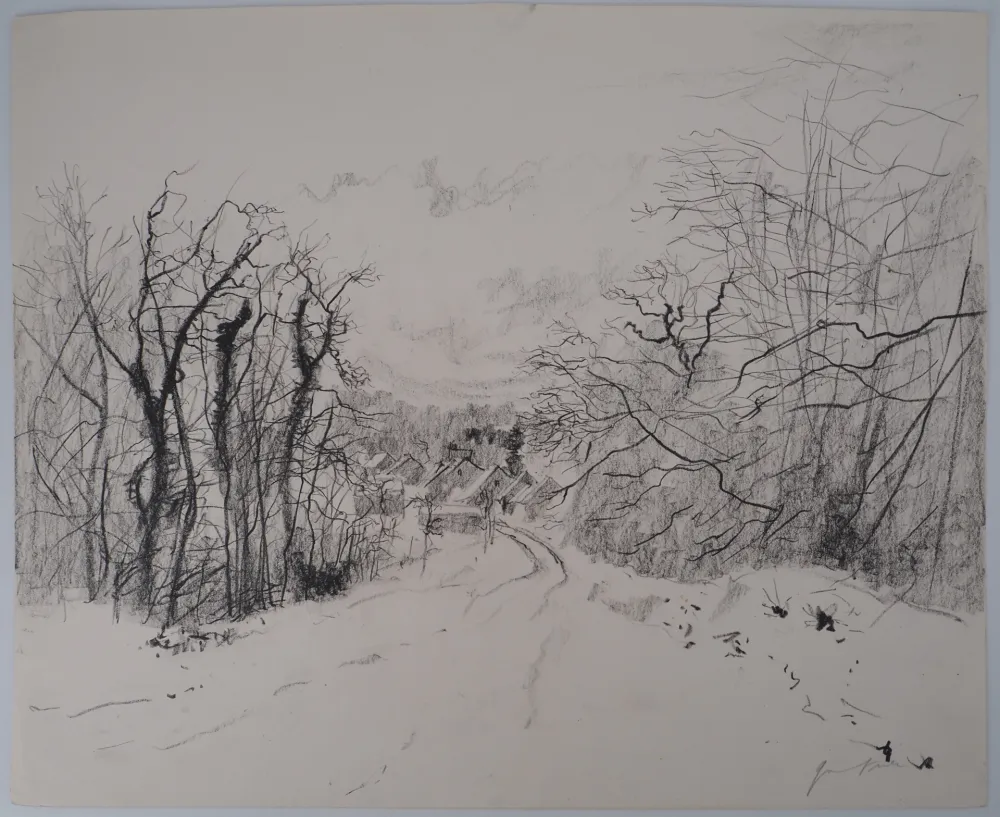 Aucune Technique Gantner - Paysage enneigé des Vosges, c