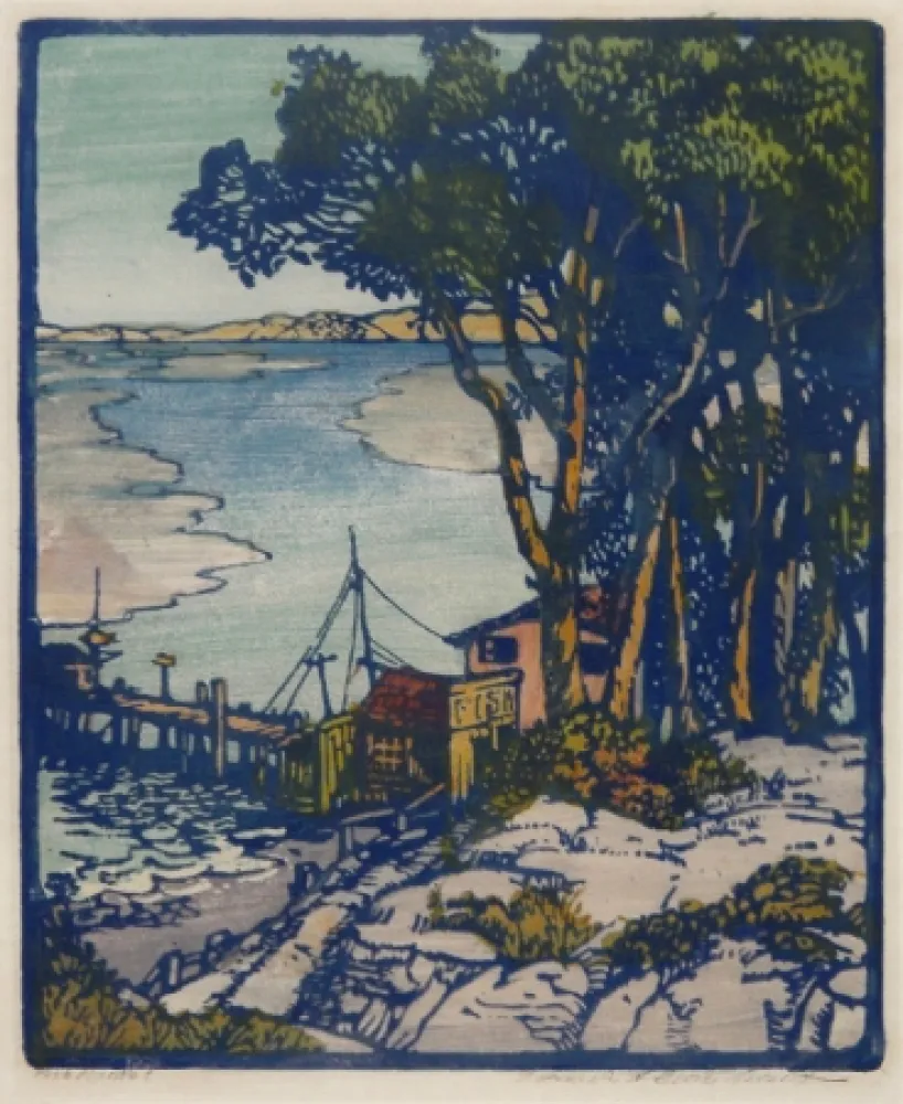 Gravure Sur Bois Gearhart - Fish Market