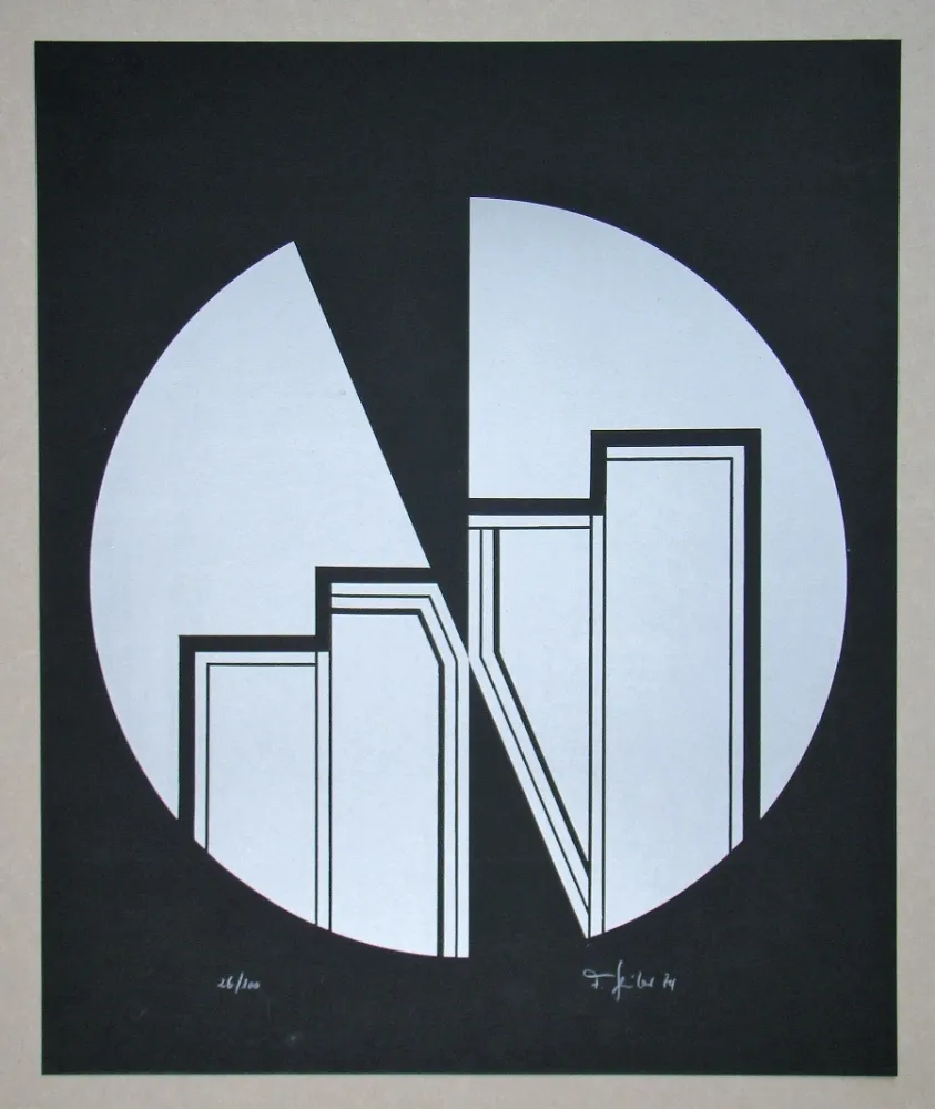 Linogravure Geiler - Concrete-constructive Composition