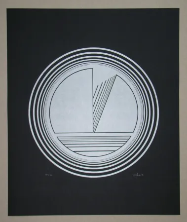 Linogravure Geiler - Concrete-constructive Composition