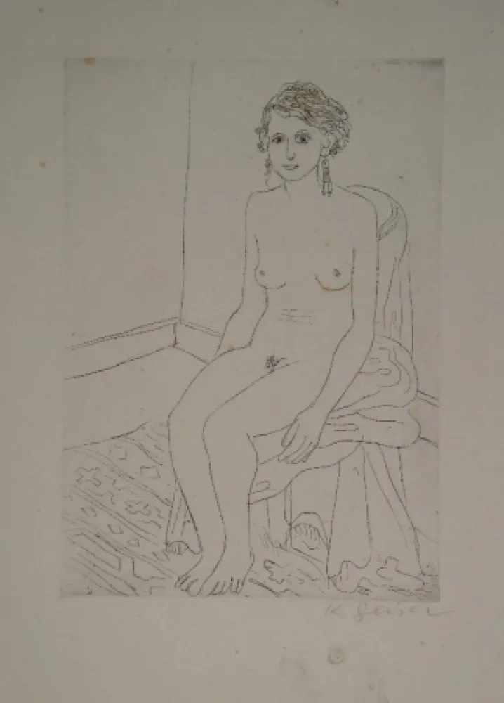 Gravure Geiser - Sitzende