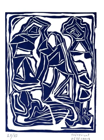 Linogravure Gérédakis - Compisition 3