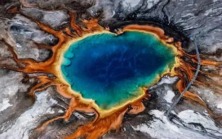 Photographie Gerster - Grand Prismatic Spring, Yellowstone 1982