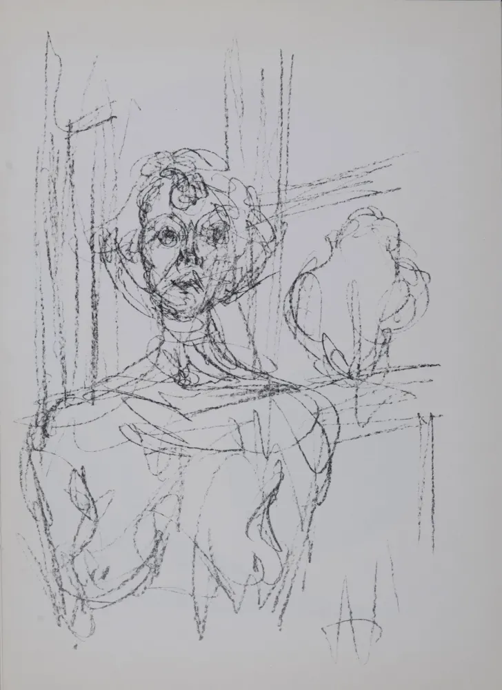Lithographie Giacometti - Annette, 1964