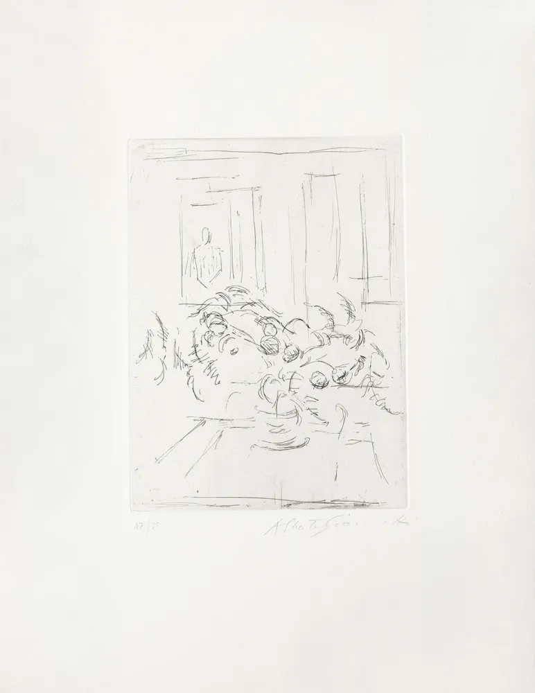 Gravure Giacometti - Bouquet I