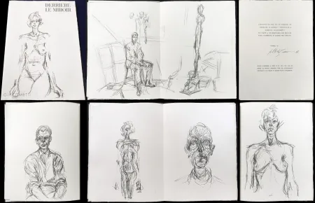 Livre Illustré Giacometti - DERRIERE LE MIROIR N° 127. 14 lithographies originales (1 des 150 de luxe signés) 1961 