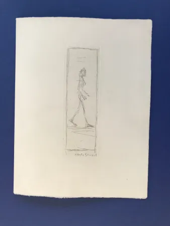 Eau-Forte Giacometti - Femme qui marche 1955