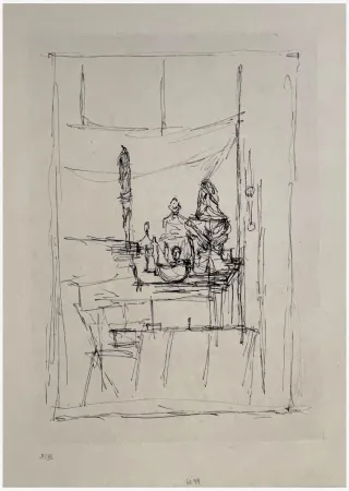 Eau-Forte Giacometti - La magie quotidienne (l'atelier)