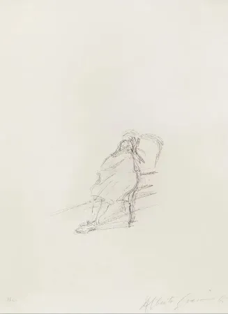 Lithographie Giacometti - La Mère de l’artiste assise III