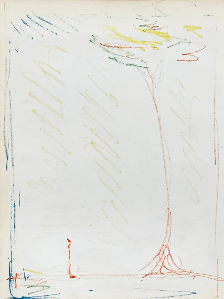 Lithographie Giacometti - La Rue & L'Arbre