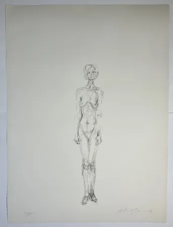 Lithographie Giacometti - Nu Debout II, 1961