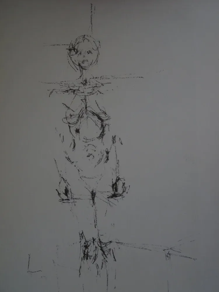 Lithographie Giacometti - Woman standing