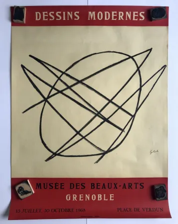 Affiche Gilioli - Dessins modernes / Musée des beaux-arts de Grenoble
