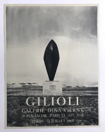 Affiche Gilioli - Galerie Dina Vierny
