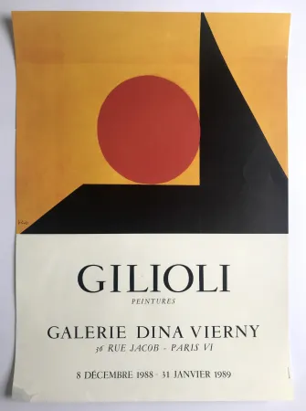 Affiche Gilioli - Galerie Dina Vierny