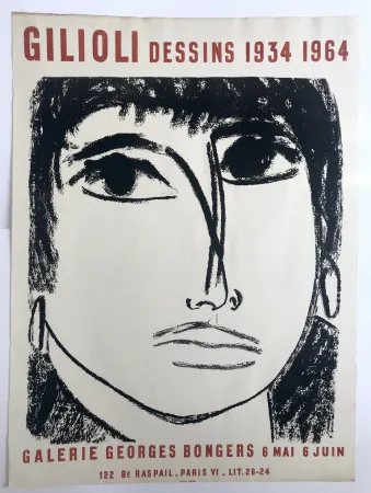 Affiche Gilioli - Galerie Georges Bongers