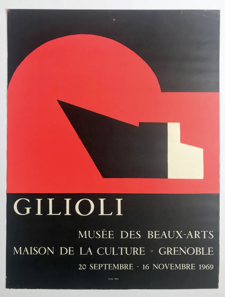 Lithographie Gilioli - Musée des beaux-arts - Maison de la culture de Grenoble