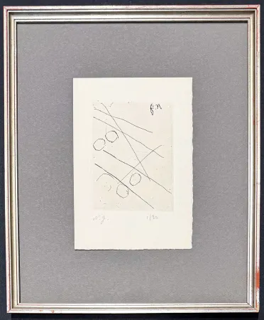 Gravure Goncharova - Natalia Goncharova (1881–1962) - etching on paper - 1965